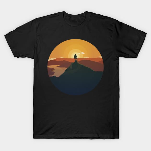 Orange Explorer T-Shirt by PH-Design